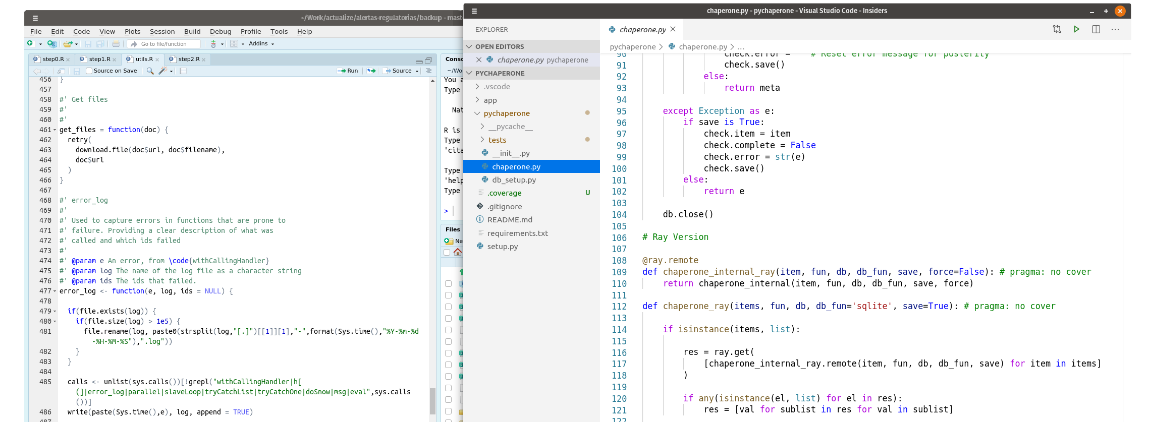 Python and R programming